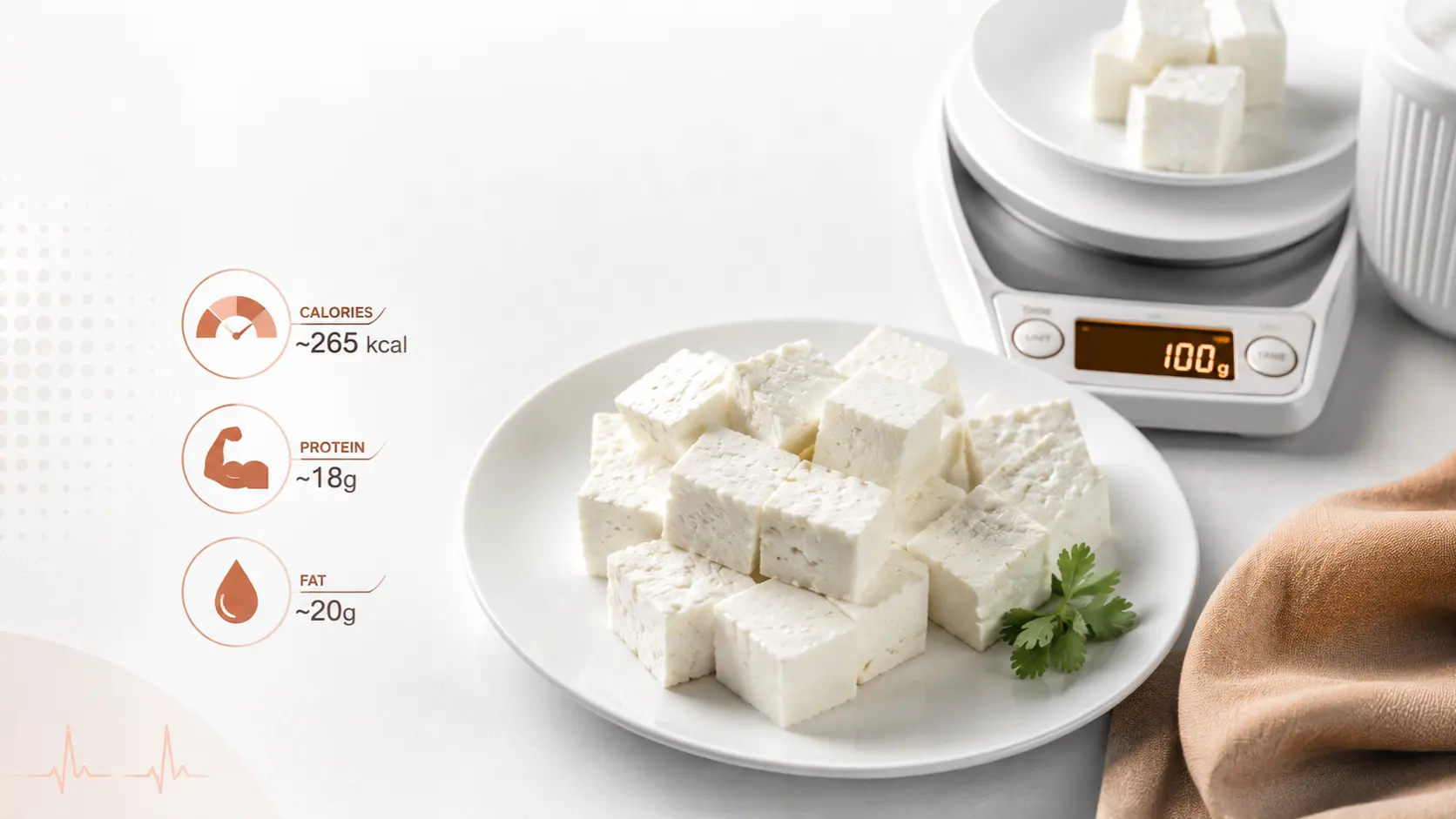100g Paneer Calories: Protein, Fat & Nutrition Facts